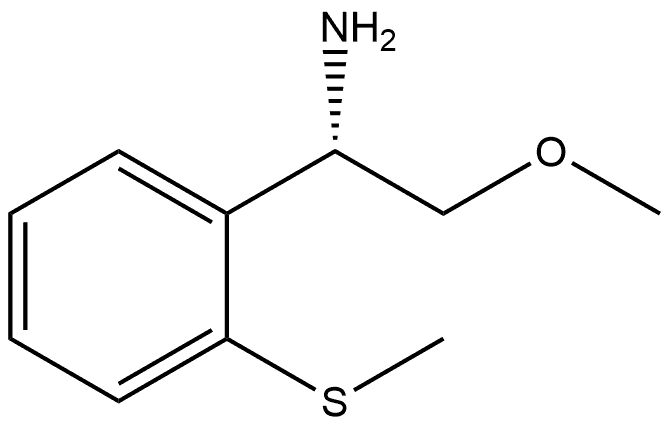 (S)-2-methoxy-1-(2-(methylthio)phenyl)ethan-1-amine Struktur