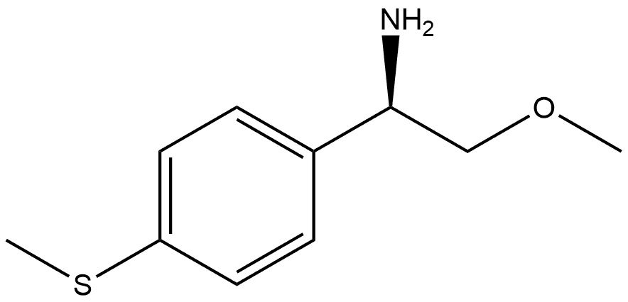 (R)-2-methoxy-1-(4-(methylthio)phenyl)ethan-1-amine Struktur