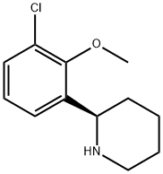 2-(3-chloro-2-methoxyphenyl)piperidine Struktur