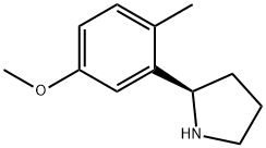 (2R)-2-(5-methoxy-2-methylphenyl)pyrrolidine Struktur