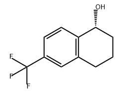 1-Naphthalenol, 1,2,3,4-tetrahydro-6-(trifluoromethyl)-, (1R)- Struktur