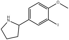 2-(3-iodo-4-methoxyphenyl)pyrrolidine Struktur