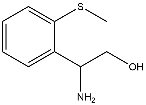 Benzeneethanol, β-amino-2-(methylthio)- Struktur