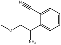 2-(1-amino-2-methoxyethyl)benzonitrile Struktur