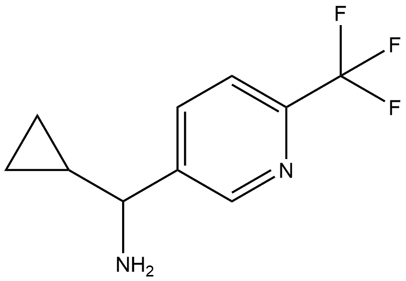 3-Pyridinemethanamine, α-cyclopropyl-6-(trifluoromethyl)- Structure