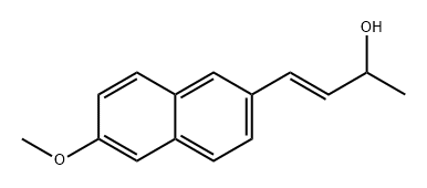 3-Buten-2-ol, 4-(6-methoxy-2-naphthalenyl)-, (3E)- Struktur