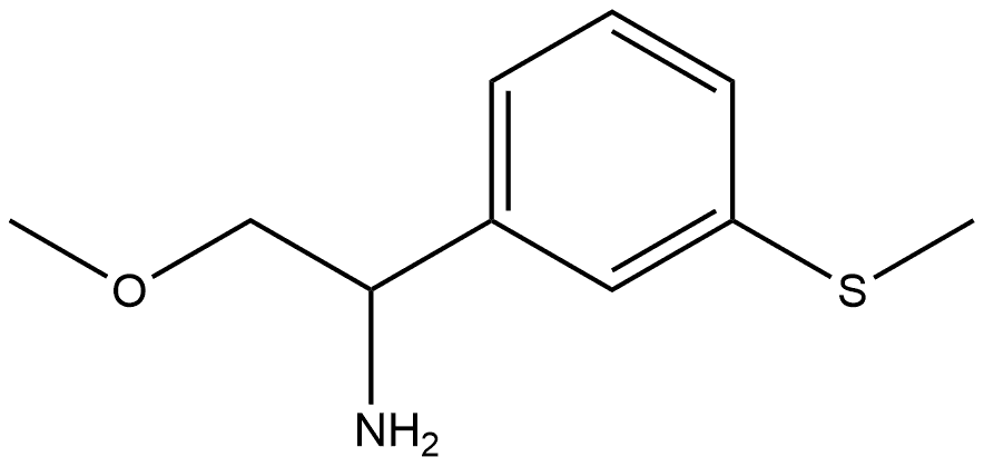 2-methoxy-1-(3-(methylthio)phenyl)ethan-1-amine Struktur