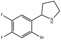 Pyrrolidine, 2-(2-bromo-4,5-difluorophenyl)- Struktur