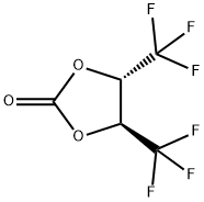 trans-4,5-Bis(trifluoromethyl)-1,3-dioxolan-2-one Struktur