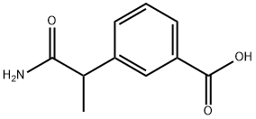 Benzoic acid, 3-(2-amino-1-methyl-2-oxoethyl)- Struktur