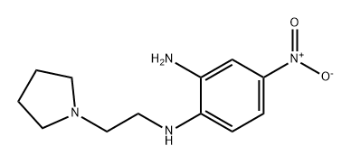 1,2-Benzenediamine, 4-nitro-N1-[2-(1-pyrrolidinyl)ethyl]- Struktur