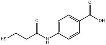 Benzoic acid, 4-[(3-mercapto-1-oxopropyl)amino]- Struktur