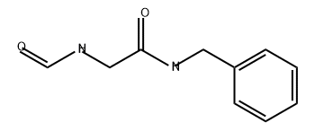 Acetamide, 2-(formylamino)-N-(phenylmethyl)- Struktur