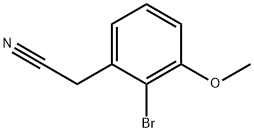 Benzeneacetonitrile, 2-bromo-3-methoxy- Struktur