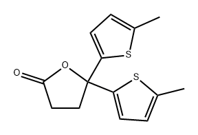 2(3H)-Furanone, dihydro-5,5-bis(5-methyl-2-thienyl)-