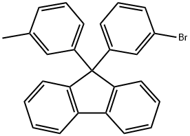 9H-Fluorene, 9-(3-bromophenyl)-9-(3-methylphenyl)- Struktur