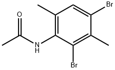 Acetamide, N-(2,4-dibromo-3,6-dimethylphenyl)- Struktur