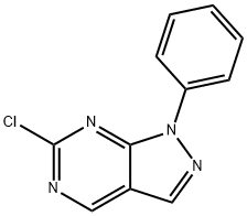 1H-Pyrazolo[3,4-d]pyrimidine, 6-chloro-1-phenyl- Struktur