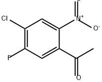 Ethanone, 1-(4-chloro-5-fluoro-2-nitrophenyl)- Struktur