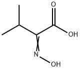 Butanoic acid, 2-(hydroxyimino)-3-methyl- Struktur