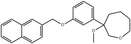 Oxepane, 3-methoxy-3-[3-(2-naphthalenylmethoxy)phenyl]-