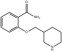 Benzamide, 2-(3-piperidinylmethoxy)- Struktur