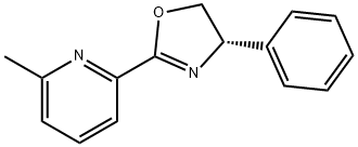 Pyridine, 2-[(4S)-4,5-dihydro-4-phenyl-2-oxazolyl]-6-methyl- Struktur