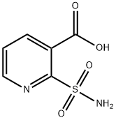 3-Pyridinecarboxylic acid, 2-(aminosulfonyl)- Struktur