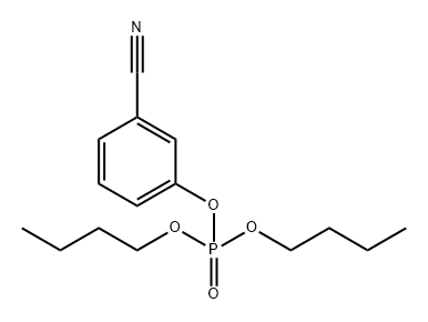 Phosphoric acid dibutyl(3-cyanophenyl) ester Struktur