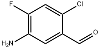 Benzaldehyde, 5-amino-2-chloro-4-fluoro- Structure