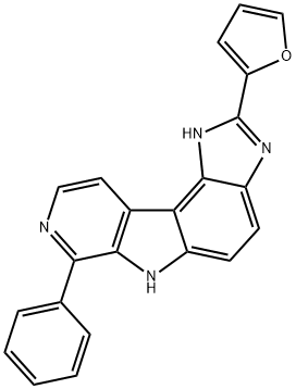 Pyrido[4,3:4,5]pyrrolo[3,2-e]benzimidazole,  2-(2-furanyl)-1,6-dihydro-7-phenyl- Struktur