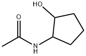 Acetamide, N-(2-hydroxycyclopentyl)- Struktur