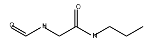 Acetamide, 2-(formylamino)-N-propyl- Struktur