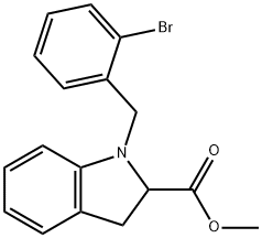 1H-Indole-2-carboxylic acid, 1-[(2-bromophenyl)methyl]-2,3-dihydro-, methyl ester