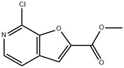 methyl 7-chlorofuro[2,3-c]pyridine-2-carboxylate Struktur