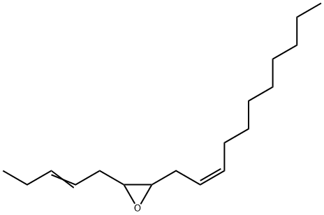 Oxirane, 2-(2Z)-2-penten-1-yl-3-(2Z)-2-undecen-1-yl- Struktur