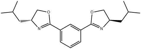 Oxazole, 2,2'-(1,3-phenylene)bis[4,5-dihydro-4-(2-methylpropyl)-, (4R,4'R)- Struktur