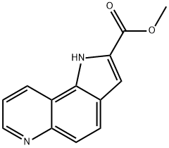 1H-Pyrrolo[2,3-f]quinoline-2-carboxylic acid methyl ester Struktur