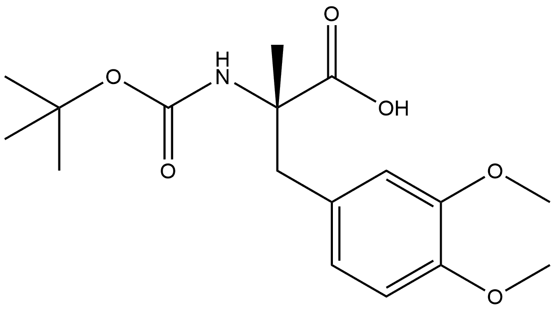 N-[(1,1-dimethylethoxy)carbonyl]-3-methoxy-O,a-dimethyl- L-Tyrosine Struktur