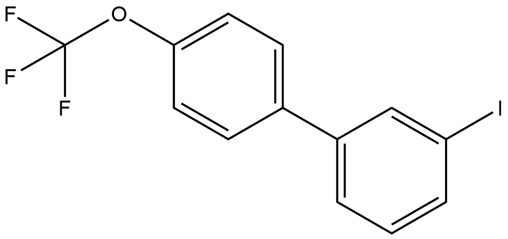 3-Iodo-4′-(trifluoromethoxy)-1,1′-biphenyl Struktur