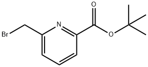 2-Pyridinecarboxylic acid, 6-(bromomethyl)-, 1,1-dimethylethyl ester Struktur