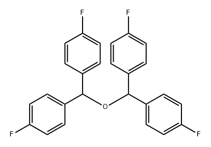 Benzene, 1,1',1'',1'''-(oxydimethylidyne)tetrakis[4-fluoro- Struktur