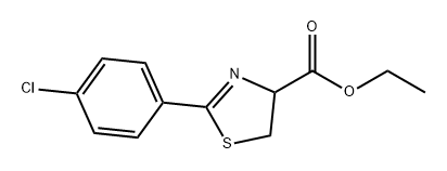 4-Thiazolecarboxylic acid, 2-(4-chlorophenyl)-4,5-dihydro-, ethyl ester