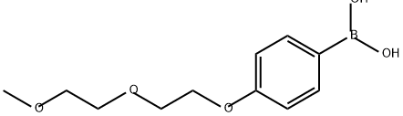 Boronic acid, B-[4-[2-(2-methoxyethoxy)ethoxy]phenyl]- Struktur