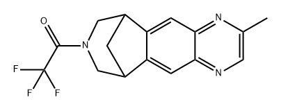 Ethanone, 2,2,2-trifluoro-1-(6,7,9,10-tetrahydro-2-methyl-6,10-methano-8H-pyrazino[2,3-h][3]benzazepin-8-yl)-