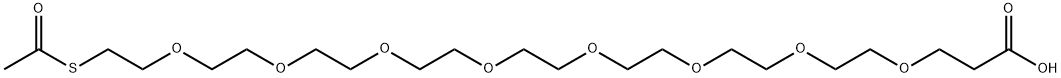 4,7,10,13,16,19,22,25-Octaoxa-28-thiatriacontanoic acid, 29-oxo- Struktur