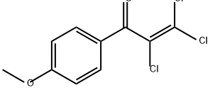 2-Propen-1-one, 2,3,3-trichloro-1-(4-methoxyphenyl)- Struktur