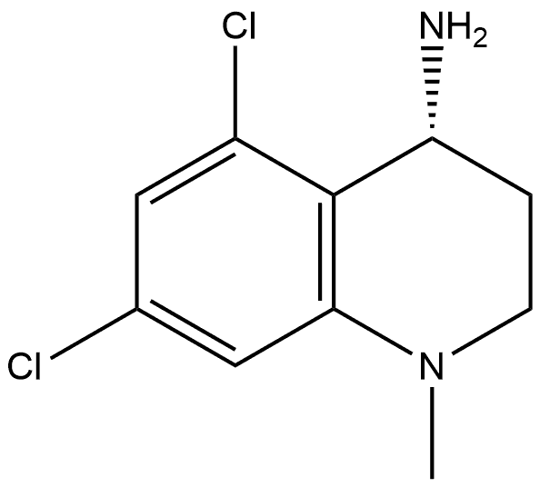 (R)-5,7-dichloro-1-methyl-1,2,3,4-tetrahydroquinolin-4-amine Struktur