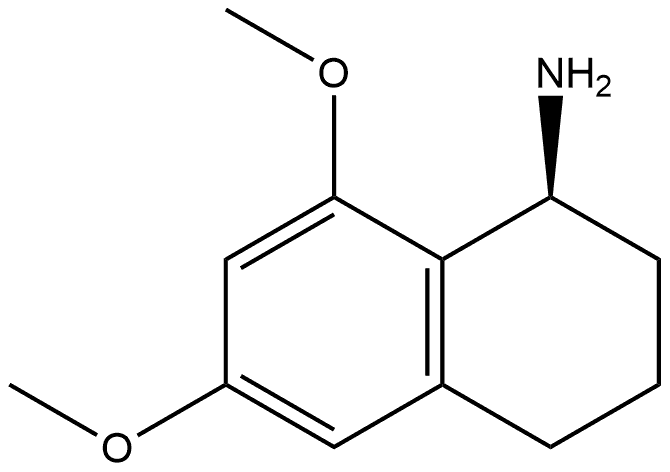 (S)-6,8-dimethoxy-1,2,3,4-tetrahydronaphthalen-1-amine Struktur