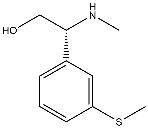 (R)-2-(methylamino)-2-(3-(methylthio)phenyl)ethan-1-ol Struktur